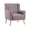 Linen Fabric Tub Chair Armchair Dining Living Room Lounge Office Modern Furniture