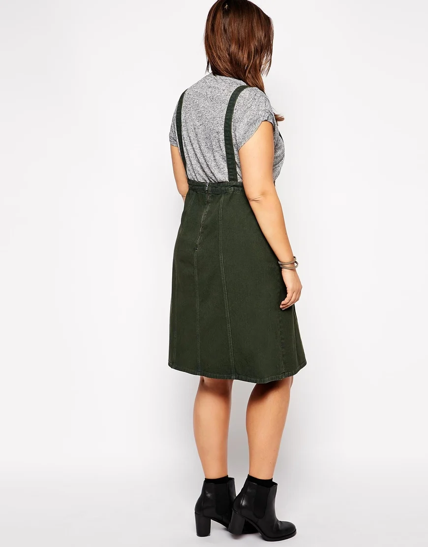 knee length pinafore