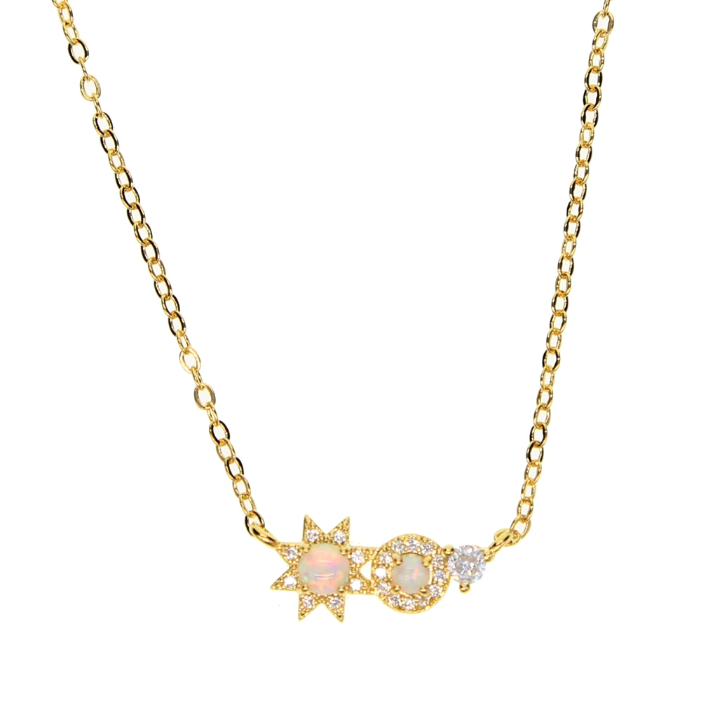 brass necklace opal (3)