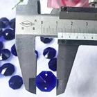Royal blue 14mm crystal glass chandelier octagon beads for jewelry pendants