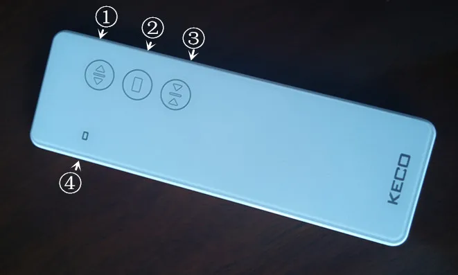 KECO automatic roller blind controller and curtain emitter R36A-1 with touch-button for roller blind motor and electric curtain