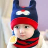 Cheap Toddler Girls Boy Winter Warm Beanie Hat Cute Ears tiger Plush Cap crochet Caps Beanie for 3-18 months