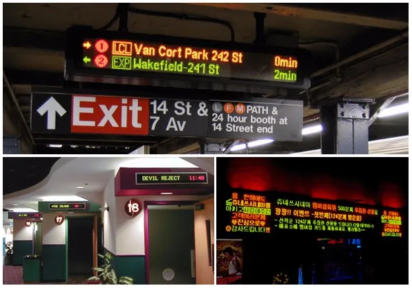 P10 Single Color LED Sign Display 960*160mm(Red, Yellow, Green, Blue, White) 9