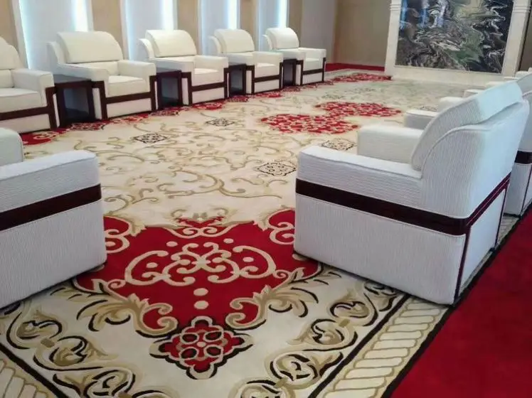 Hot sale alibaba star hotel senior banquet hall handmade sheep wool carpet