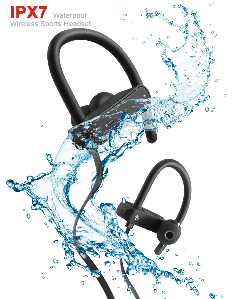 2018 Shenzhen Top sale Bluetooth 4.1 IPX7 Wireless Stereo Earphone /Earbuds/ Headset /Headphone for sports RU10 - ANKUX.COM
