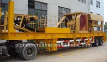PIONEER direct sales small mobile jaw crusher /mobile stone crusher