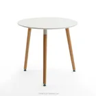 styled MDF round table with beech wood legs TB-05