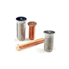 copper coated welding stud for CD,threaded insert welding stud