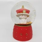 The Forbidden City cat Glass souvenir waterglobe love 65mm mini music snow globe