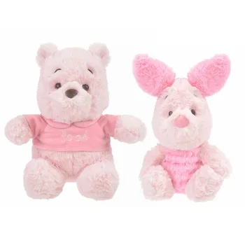 12pcs / lot cute plush soft cartoon stuff bear & pig toy doll