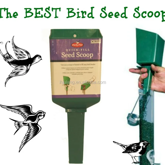 pp plastic heath bird seed scoop filling funnel for bird feeder