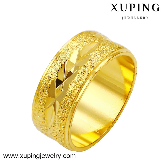 xuping fashion design jewelry ring dubai 24k golden ring copper