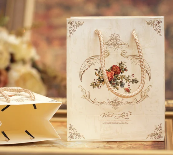 european type candy bag kraft gift paper bag