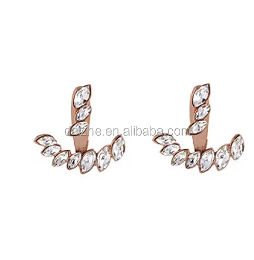 2017 fashion various color women girl jewelry micro pave 12mm mini silver cz huggie hoop earring