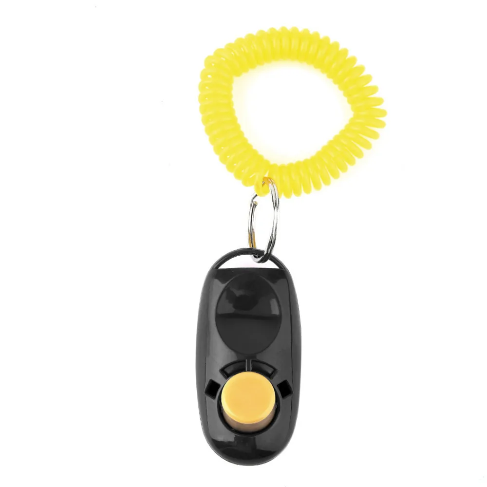 Pet Click Clicker Training Trainer Aid Wrist Pets Dog Supplies Dog Trainnings Dog traning tools Plastic Products free shipping