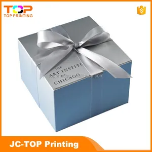 luxury recyclable square art paper gift packaging box with