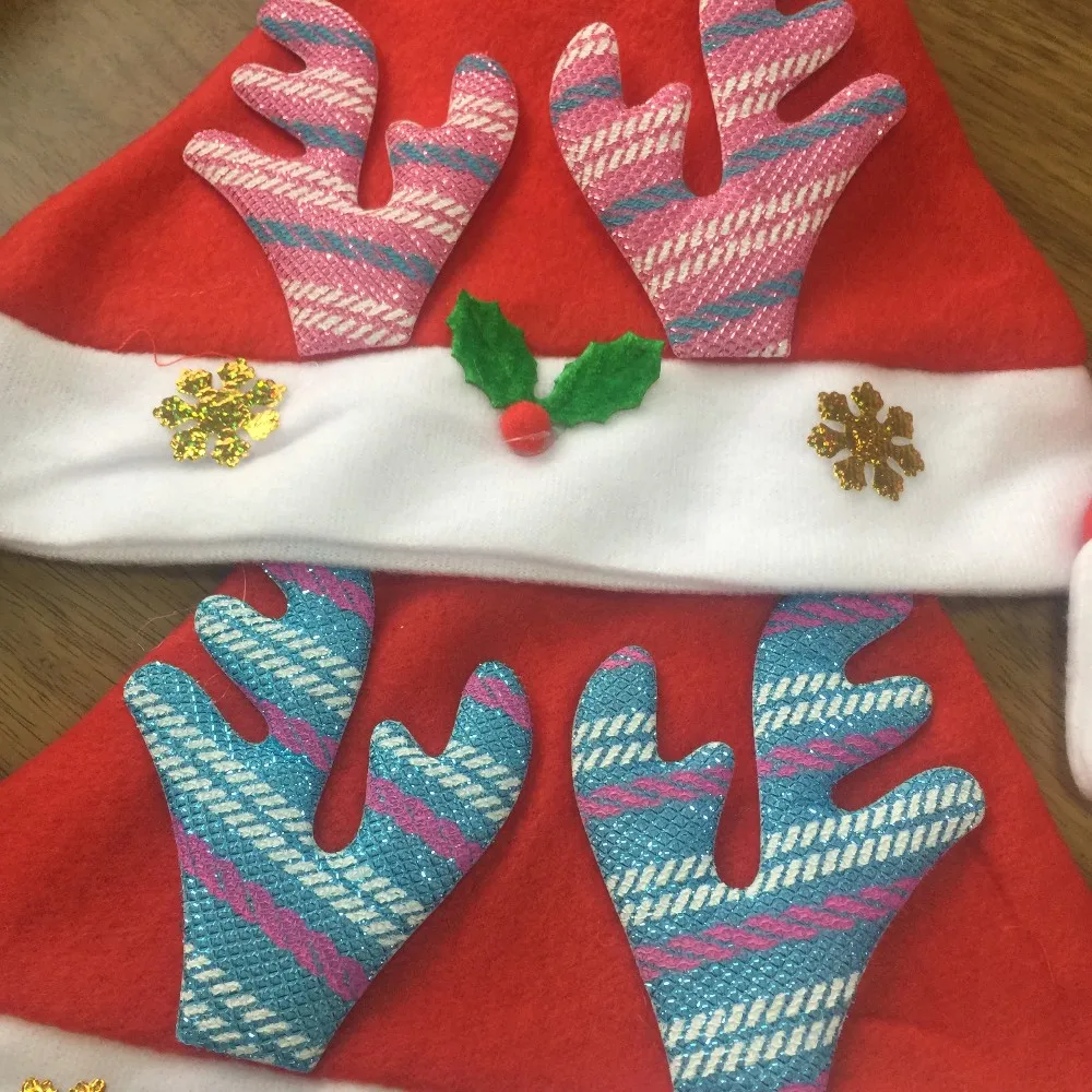 wholesale kid cheer christmas hat children santa claus reindeer