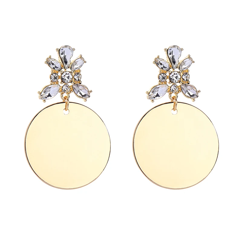 ed01753c 2019 Spring Simple Gold Plated Smooth Surface Polishing Disc Pendant Earring
ed01753c 2019 Spring Simple Gold Plated Smooth Surface Polishing Disc Pendant Earring
