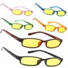 Men Women Night Day Vision Driving Slim Glasses Bad Weather Yellow Sunglasses SA2286