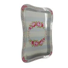 Custom Rectangular Tin Tray, Rolling Tin Tray, Tin Serving Tray