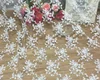 2017 White bridal lace material fashion show high quality design french lace fabric
