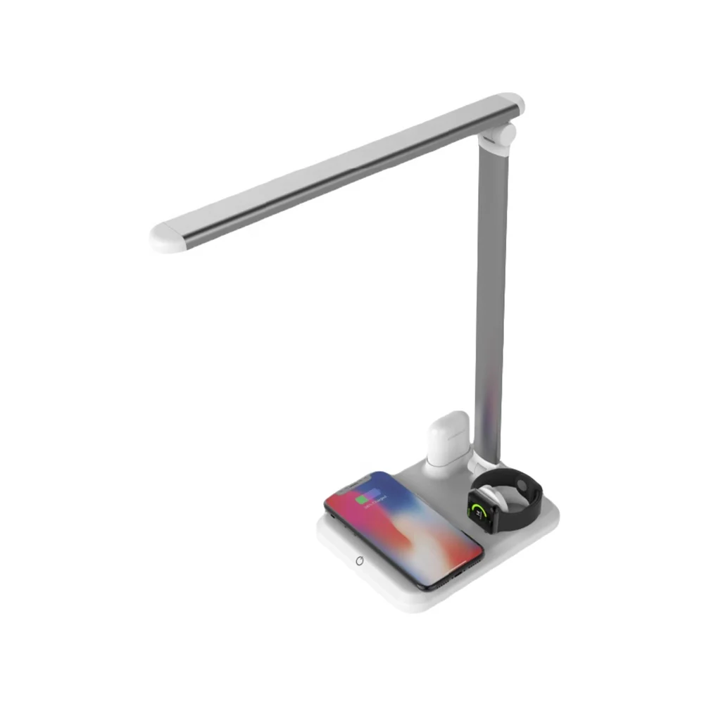 Hot Selling 4-in-1 Multi-Functional Wireless Charging Docking Station LED Desk Lamp, Adjustable Table Lamp
Hot Selling 4-in-1 Multi-Functional Wireless Charging Docking Station LED Desk Lamp, Adjustable Table Lamp
