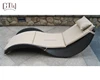 Best Selling Outdoor Pool Side Furniture Wave Shape Rattan Chaise Lounge