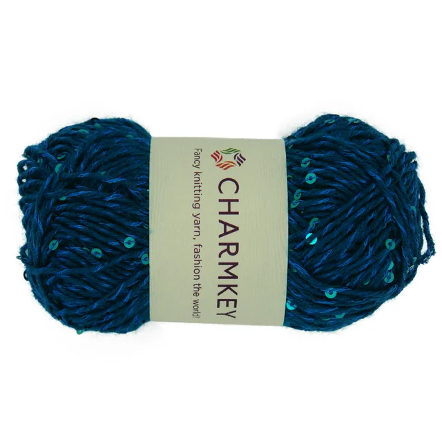 hand knitting,knittingmachine charmkey 35% polyester 65% acrylic sequin yarn hand knitting for