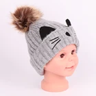 Hot Sale Toddler Warm Knitted Hat,Baby Knitted Winter Beanie Hat And Scarf Set