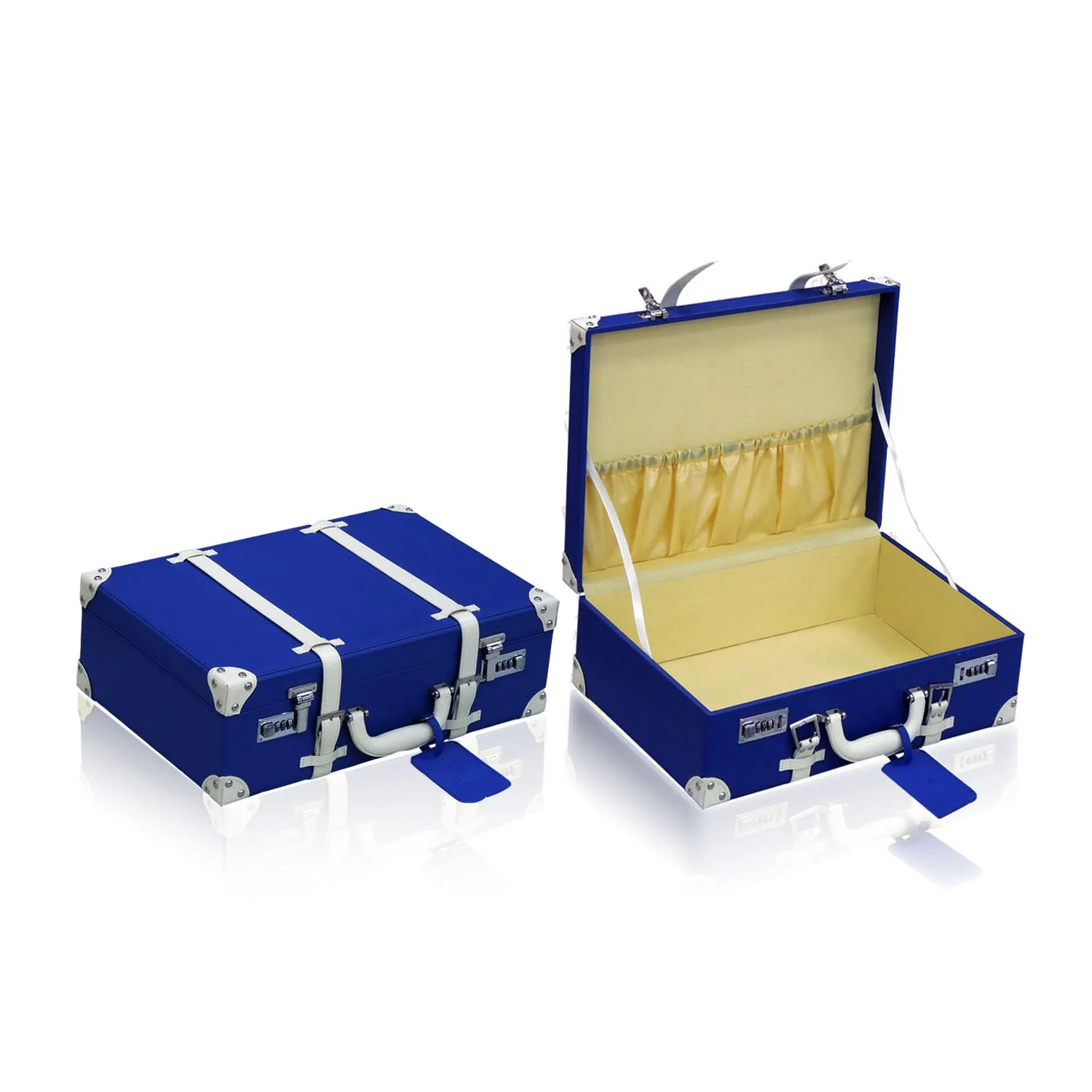 Custom design for young people faux leather traveling suitcase with vintage leather suitcase, Blue
Custom design for young people faux leather traveling suitcase with vintage leather suitcase, Blue
