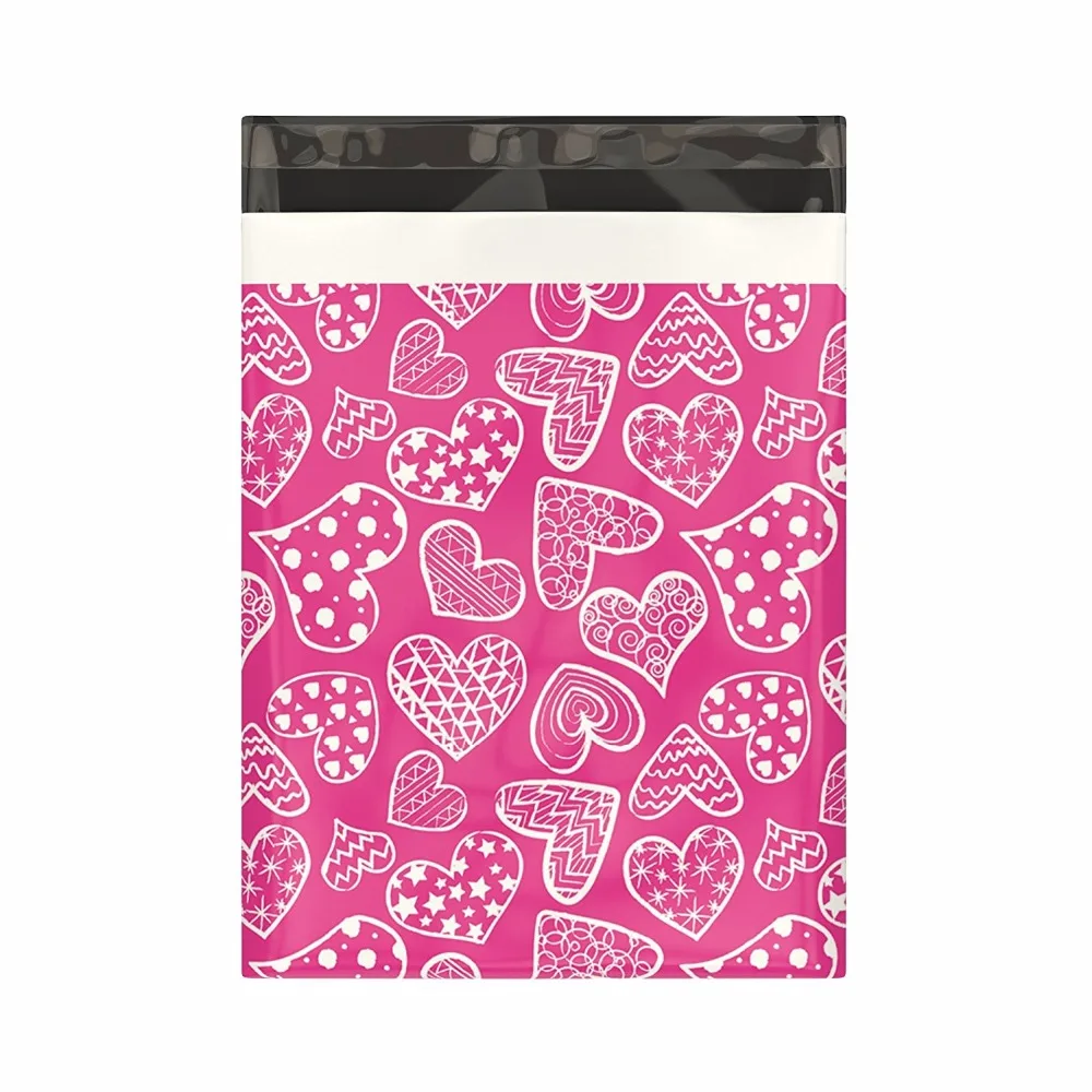 100 6x9 Hot Pink Aloha Designer Mailers Poly Shipping Envelopes Boutique Bags