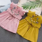 2019 kids children dress 100% cotton embroidery 6.26