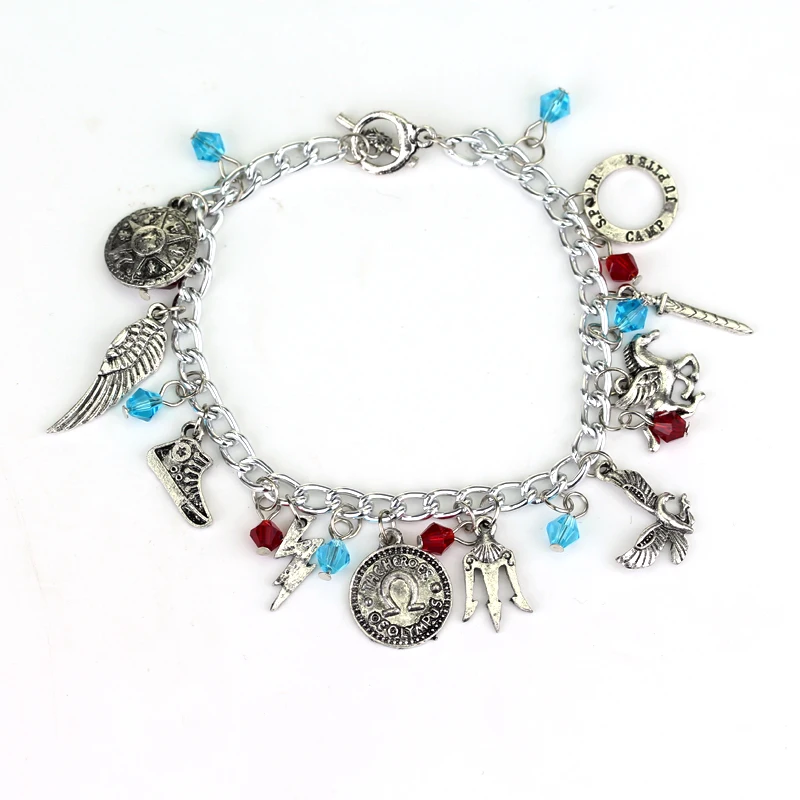 Percy Jackson charm Bracelet For Fans Antique Silver Bracelet Alloy Jewelry, As the pic
Percy Jackson charm Bracelet For Fans Antique Silver Bracelet Alloy Jewelry, As the pic