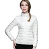 Slim and Soft Elegent Short Zipper Down Coat for Water-Resistant Winter Cloth