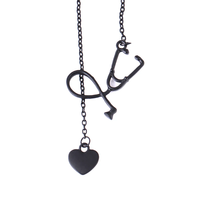 new design fashion creative stethoscope shaped heart pendant necklace accessories, Gold/silver/rose gold/black
new design fashion creative stethoscope shaped heart pendant necklace accessories, Gold/silver/rose gold/black