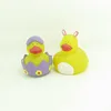 Easter led flashing plastic rubber ducks light up bath duck