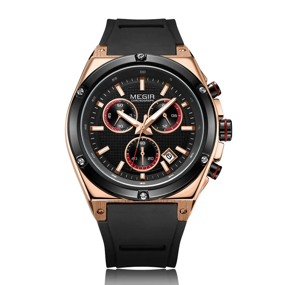 MEGIR MN2073G Men Quartz Watch Fashion&Casual Silicone Band Luminous Auto Date Wristwatch
MEGIR MN2073G Men Quartz Watch Fashion&Casual Silicone Band Luminous Auto Date Wristwatch