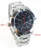 Hot Products Best Price 2019 ! Stainless Steel Spy Watch Camera Take Photo function Video resolution: 720 x 480 --- PQ119
