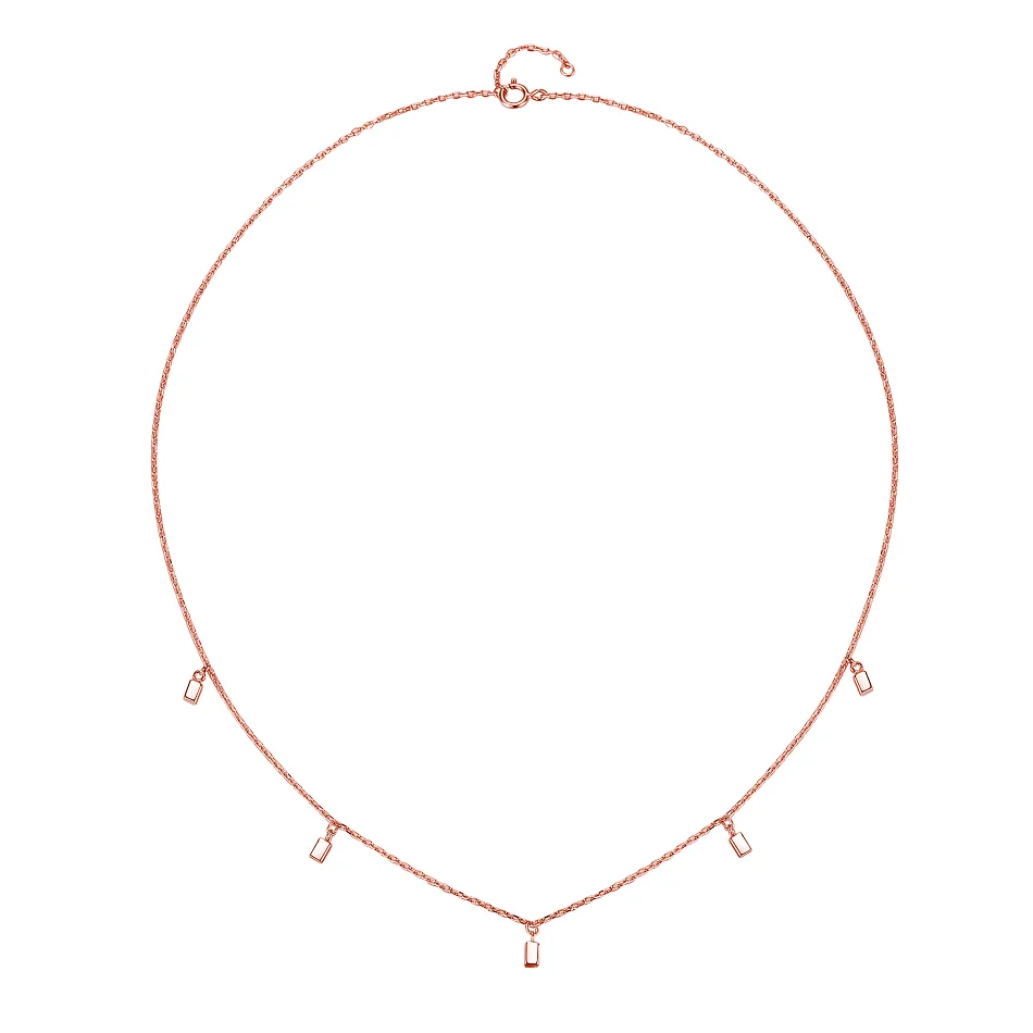 High Quality 925 Sterling Silver Necklace Square Pendants Rose Gold Chain Choker Necklace For Women Wedding Jewelry
High Quality 925 Sterling Silver Necklace Square Pendants Rose Gold Chain Choker Necklace For Women Wedding Jewelry