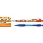 retractable new style plastic ball point pen with rubber grip