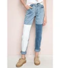 2018 Color Blocking Bulk Buy Women Jeans Denim Jean