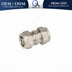 Multilayer pex pipe compression screw fitting coupler
