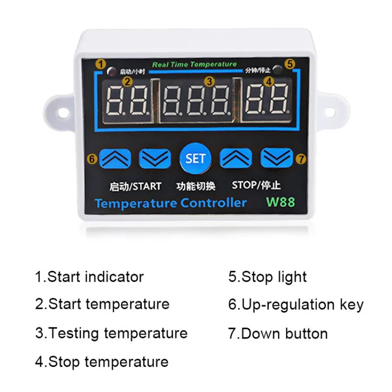 XH-W1411 10A AC 220V LED Digital Temperature Controller Thermostat Control