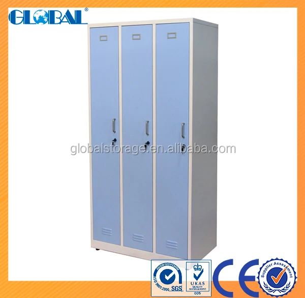 High quality steel locker with bench for changing room