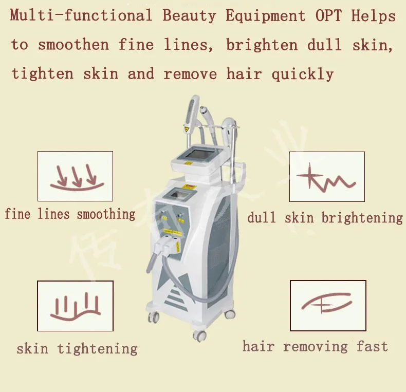 high frequency facial machine OPT SHR IPL RF Nd YAG Laser beauty equipment