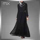 fashional chiffon burka muslim jilbab elegant long sleeve evening dress