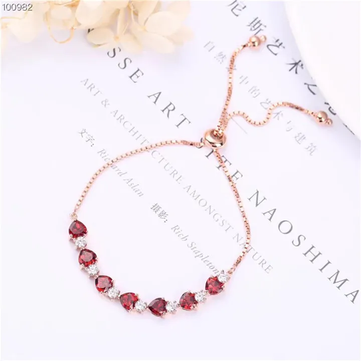 trendy gemstone jewelry design 925 sterling silver 18k gold plated 5mm natural red garnet chain bracelet for women
trendy gemstone jewelry design 925 sterling silver 18k gold plated 5mm natural red garnet chain bracelet for women