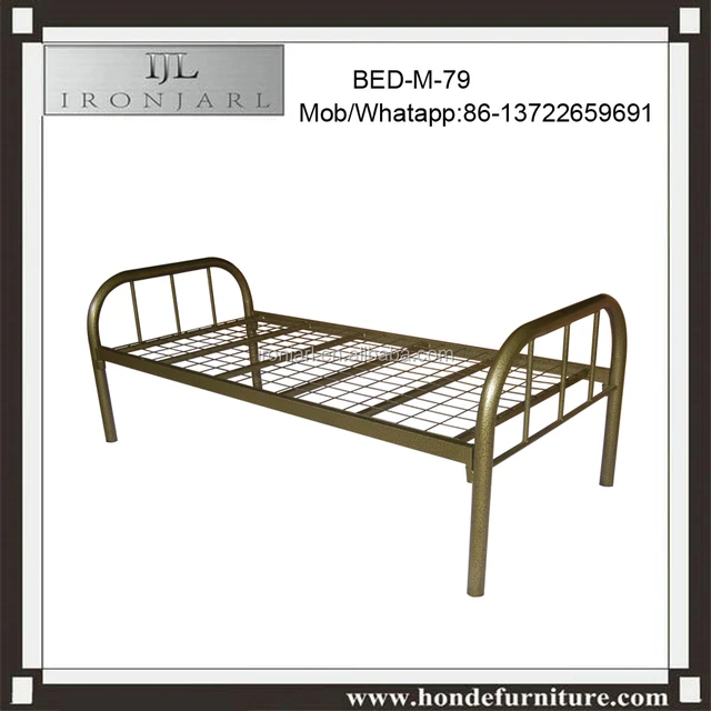 single metal bedstead