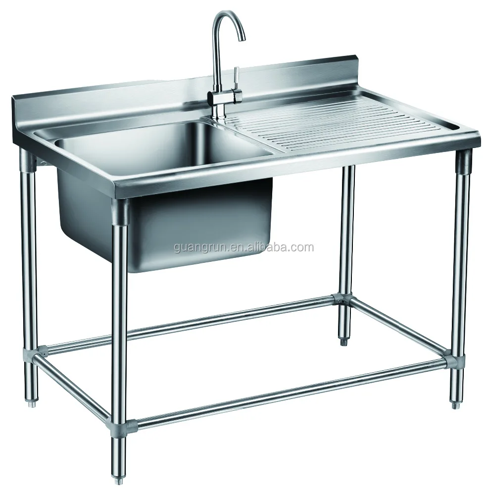 Free Standing Commercial Stainless Steel Kitchen Sink Gr 303b View Food Containers Restaurant Guangrun Product Details From Ningbo Guangrun Kitchen