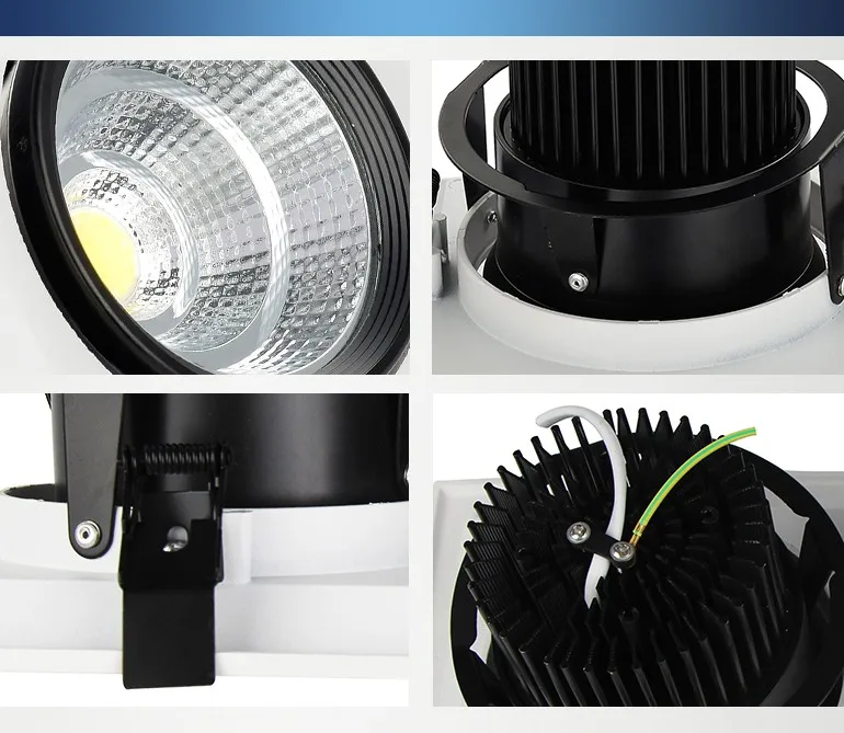 Led埋め込みグリルライトra 90アルミハウジング組み込み工場価格COB14.5wグリルライト2年保証仕入れ・メーカー・工場